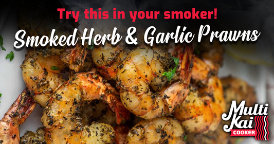 Smoked Herb and Garlic Prawns