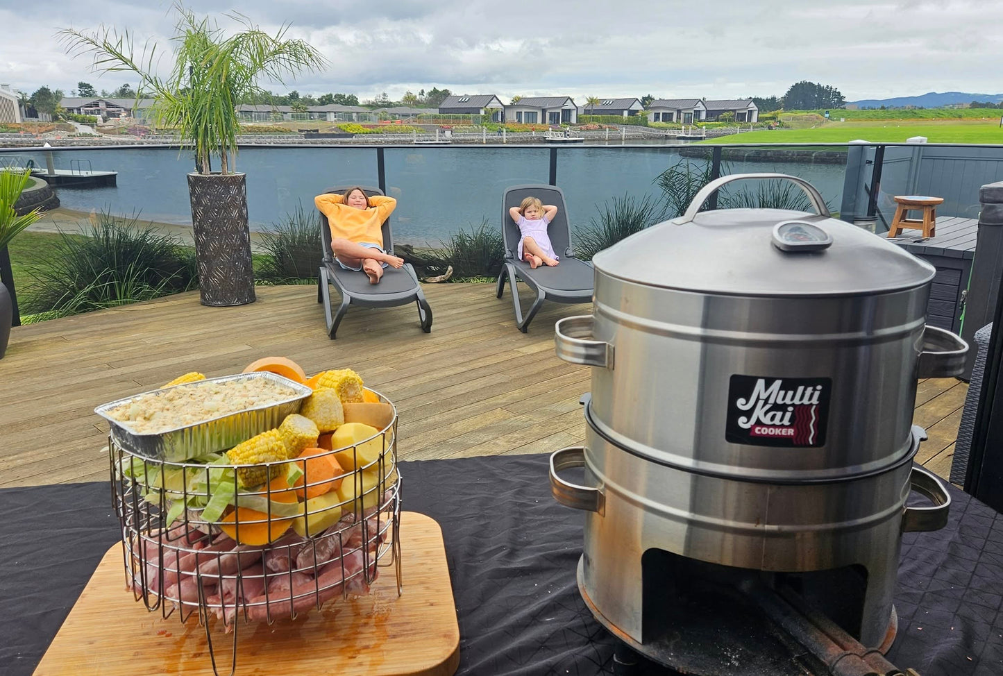 MultiKai 3 Basket Cooker with Trolley (Please allow 4-5 days for production and dispatch)