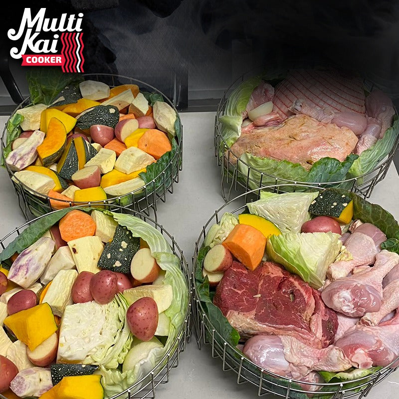 MultiKai 4 Basket Cooker with Trolley (dispatch up to 2 working days once payment has been made)