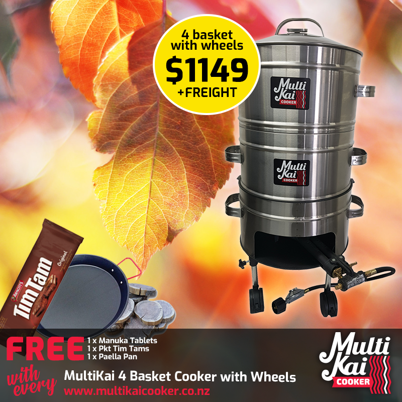 4 Basket Cooker with Wheels (dispatch up to 3 working days once payment has been made)