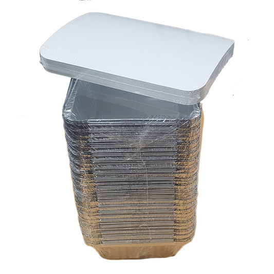 50 x Aluminium Trays with Lids