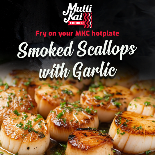 Smoked Scallops with Garlic