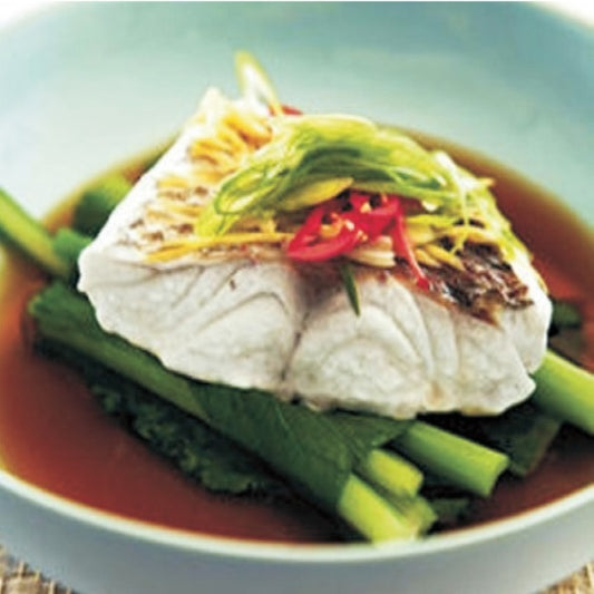 Steamed Snapper with Spring onion, Soy and Ginger