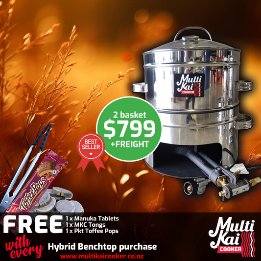 MultiKai 2 Basket Hybrid Benchtop Special (dispatch up to 5 working days once payment has been made)