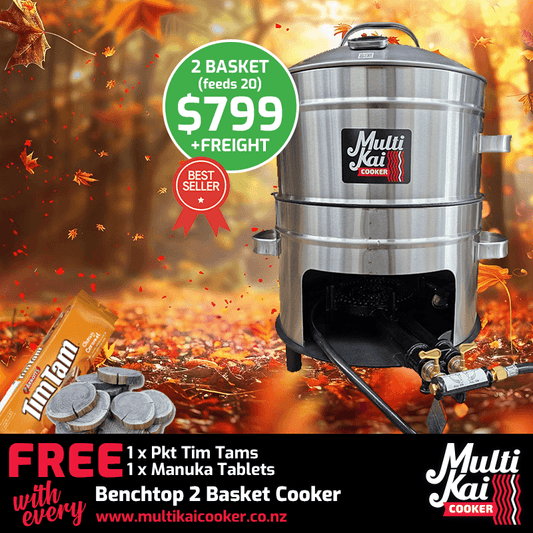 MultiKai 2 Basket Family Benchtop Special (dispatch up to 2 working days once payment has been made)