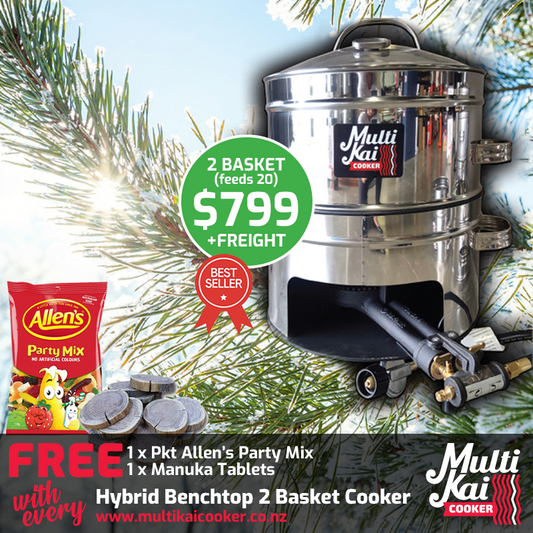 MultiKai 2 Basket Hybrid Benchtop Special (dispatch up to 3 working days once payment has been made)