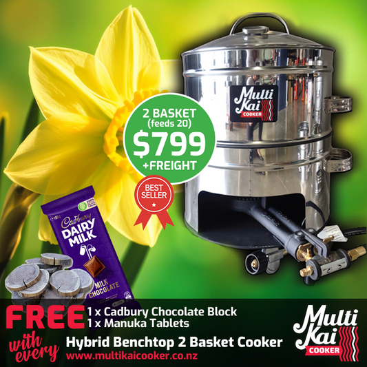 MultiKai 2 Basket Hybrid Benchtop Special (dispatch up to 3 working days once payment has been made)