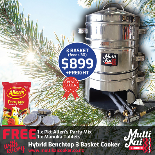 MultiKai 3 Basket Hybrid Benchtop Special (dispatch up to 3 working days once payment has been made)
