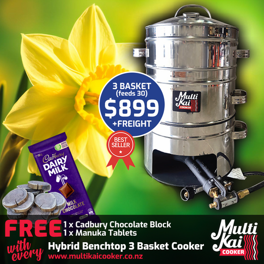 MultiKai 3 Basket Hybrid Benchtop Special (dispatch up to 3 working days once payment has been made)