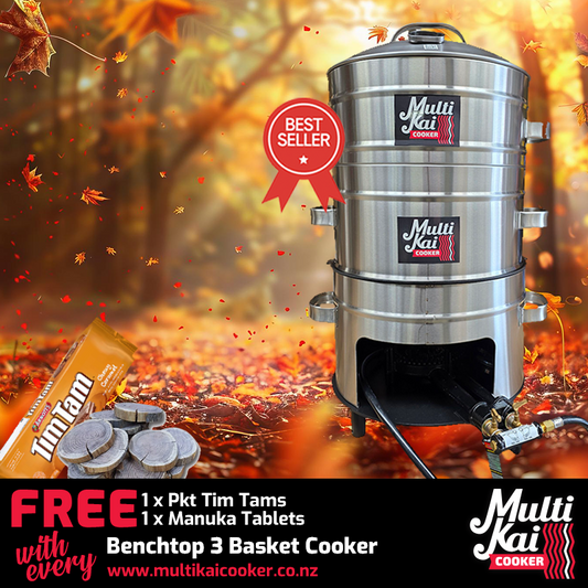MultiKai 3 Basket Family Benchtop Special (dispatch up to 2 working days once payment has been made)