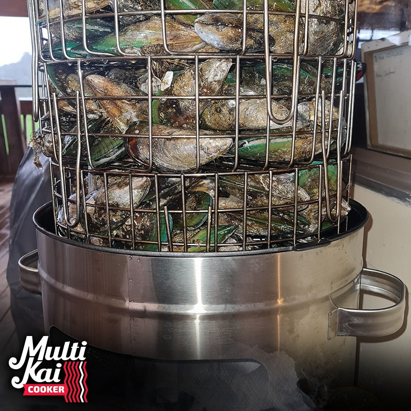 MultiKai 4 Basket Cooker with Trolley (Please allow 4-5 days for production and dispatch)