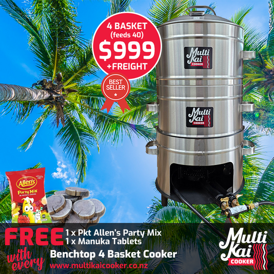 MultiKai 4 Basket Family Benchtop Special (dispatch up to 2 working days once payment has been made)