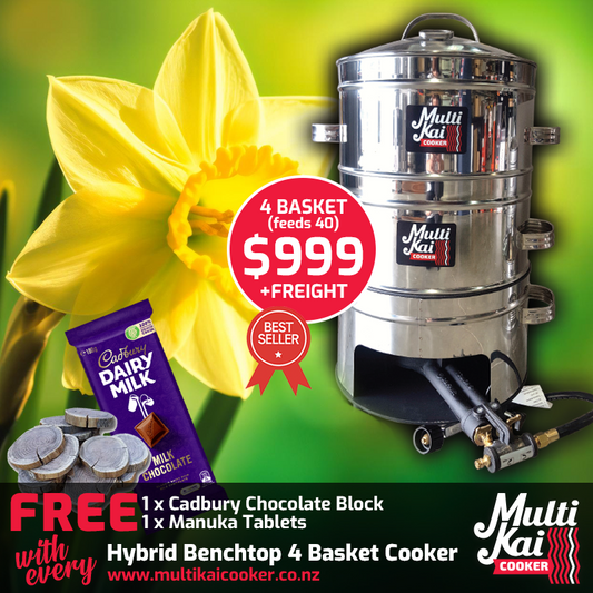 MultiKai 4 Basket Hybrid Benchtop Special (dispatch up to 3 working days once payment has been made)