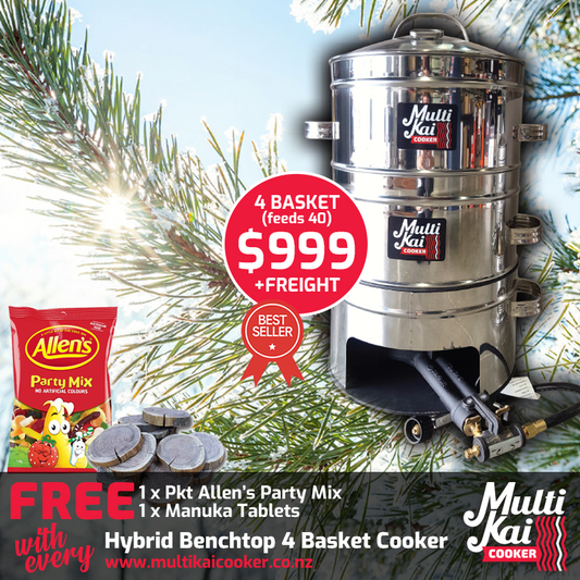 MultiKai 4 Basket Hybrid Benchtop Special (dispatch up to 3 working days once payment has been made)