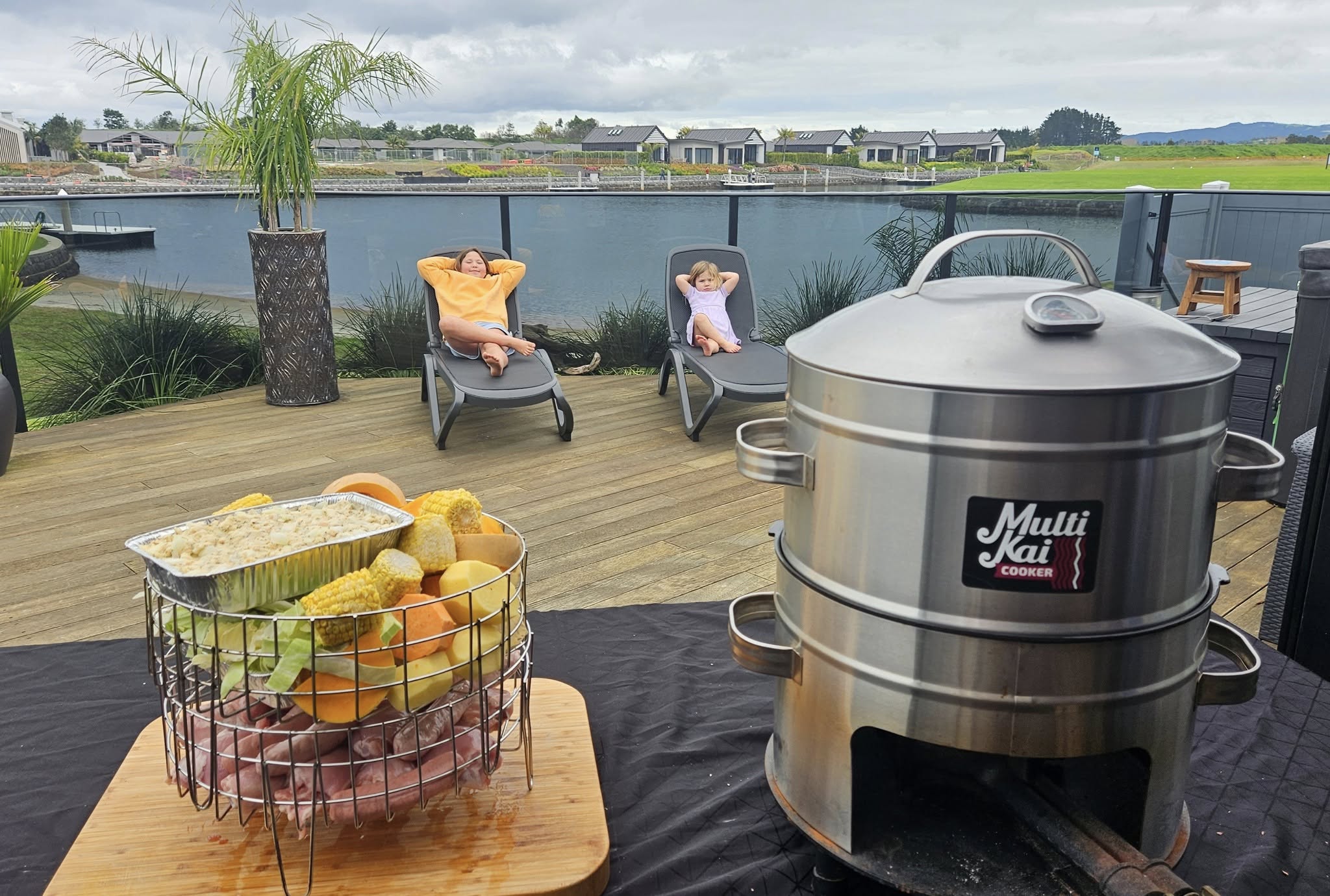 2 Basket Cooker With Wheels (Please allow 4-5 days for dispatch)
