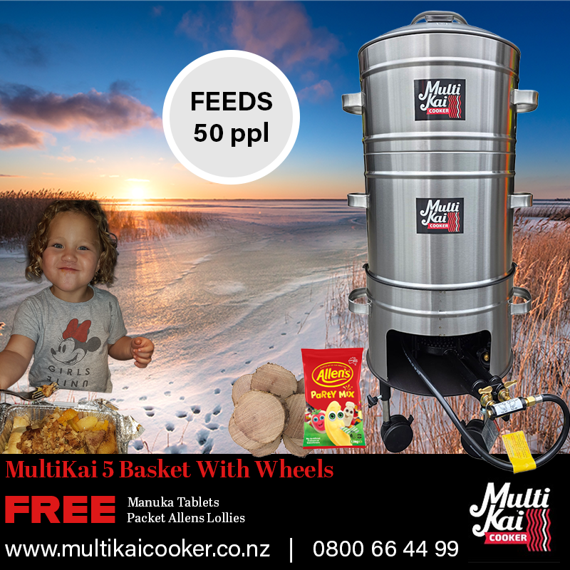 5 Basket Cooker with Wheels (Please allow 4-5 days for dispatch)