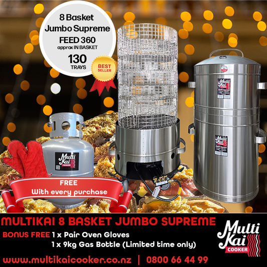 8 Basket Jumbo Supreme Package FREE GAS BOTTLE (Limited Time) (Please allow up to 2 weeks for production and dispatch)