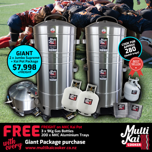 GIANT 2 x 8 Basket Jumbo Supreme + MKC Kai Pot Package (up to 1 week)