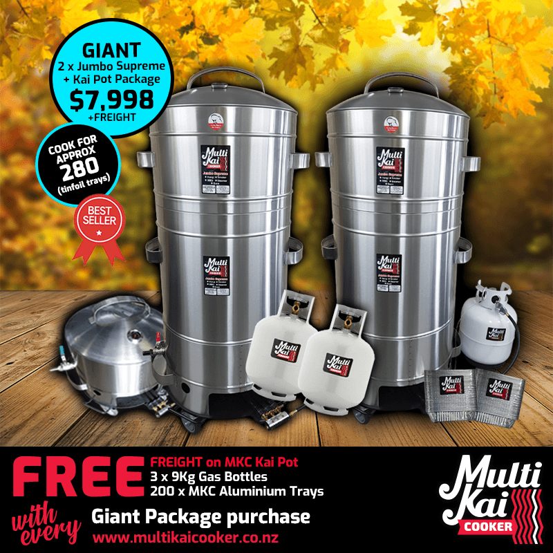 GIANT 2 x 8 Basket Jumbo Supreme + MKC Kai Pot Package (up to 1 week)