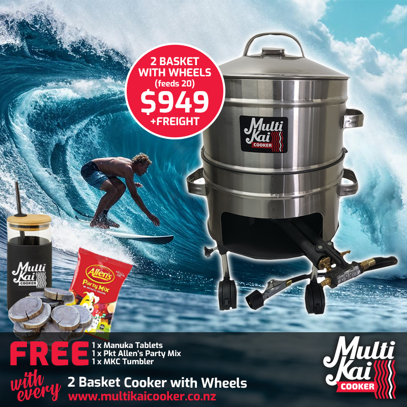 2 Basket Cooker With Wheels (dispatch up to 2 working days once payment has been made)