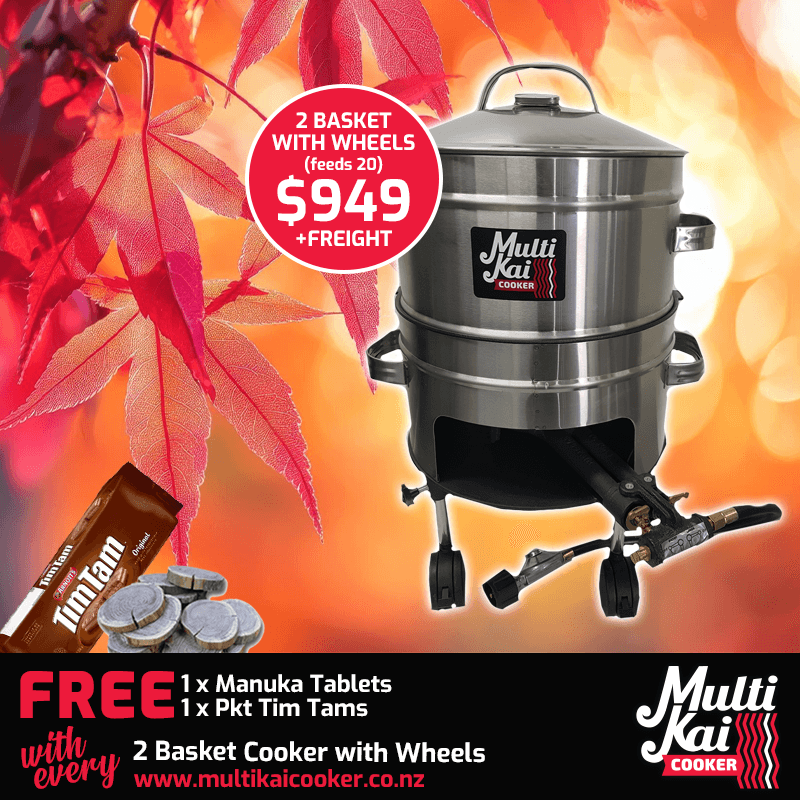 2 Basket Cooker With Wheels (dispatch up to 2 working days once payment has been made)