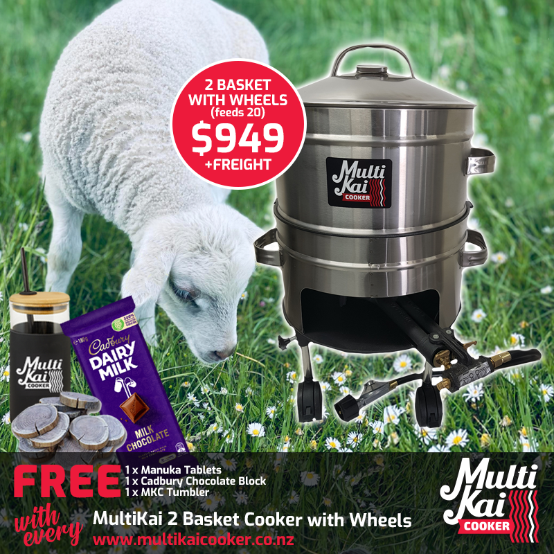 2 Basket Cooker With Wheels (dispatch up to 3 working days once payment has been made)