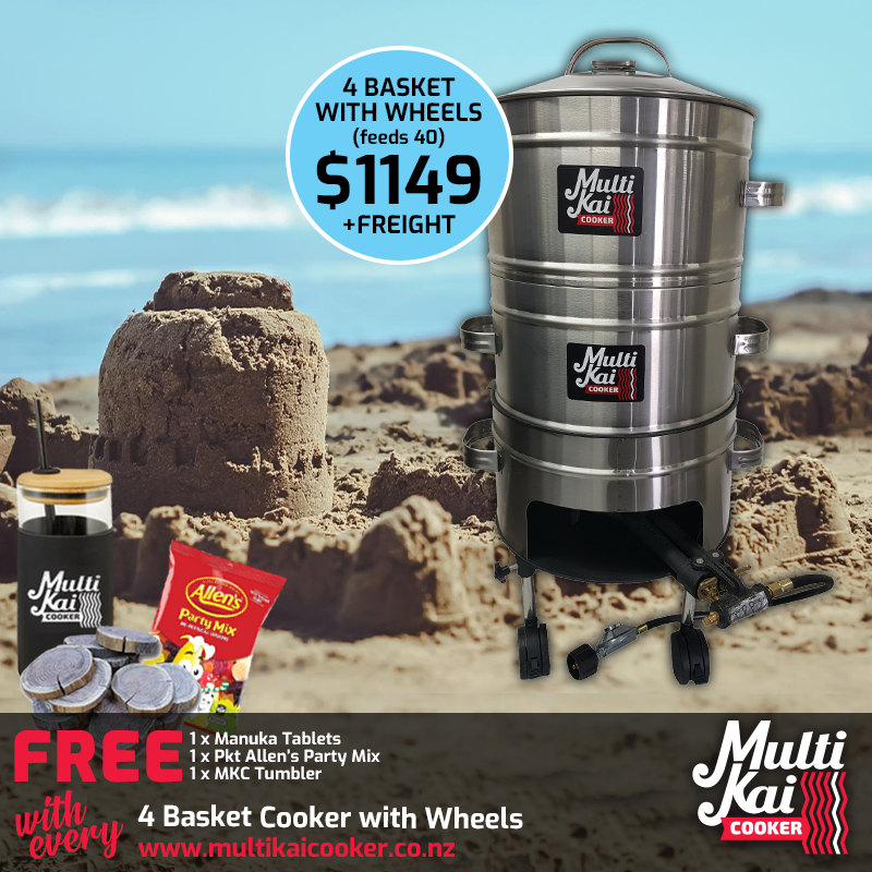 4 Basket Cooker with Wheels (dispatch up to 2 working days once payment has been made)