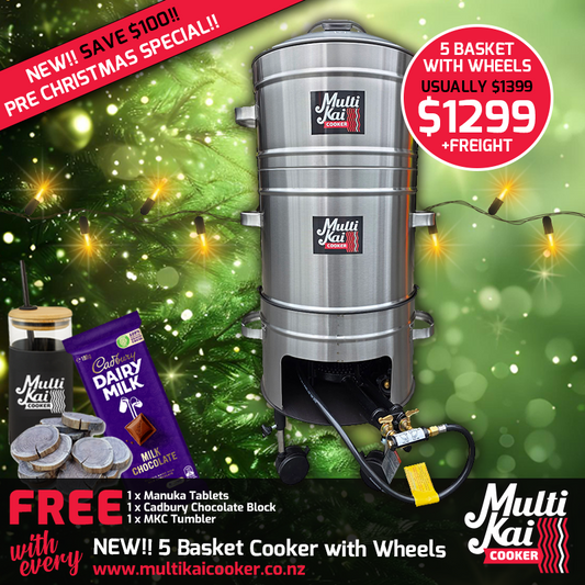 5 Basket Cooker with Wheels (dispatch up to 3 working days once payment has been made)