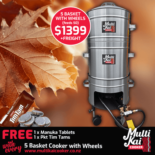 5 Basket Cooker with Wheels (dispatch up to 2 working days once payment has been made)