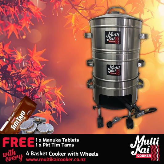 4 Basket Cooker with Wheels (dispatch up to 2 working days once payment has been made)