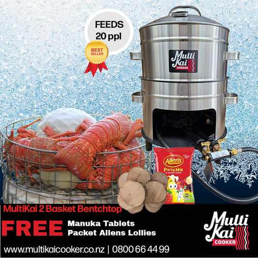 MultiKai 2 Basket Family Benchtop Special (Please allow 4-5 days for production and dispatch)