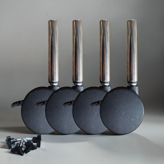 75mm Lockable Castor Wheel + Leg Set (Family Size)